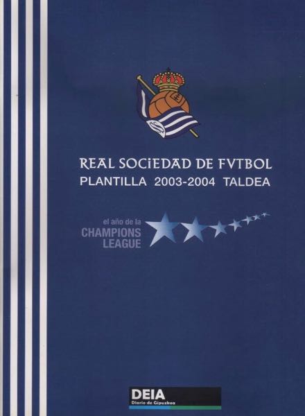 Real Sociedad de fútbol, plantilla 2003-2004 taldea