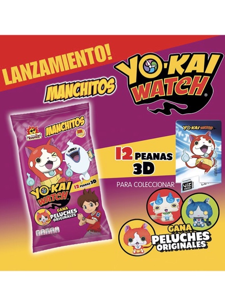 Yo-Kai Watch. Peanas 3D