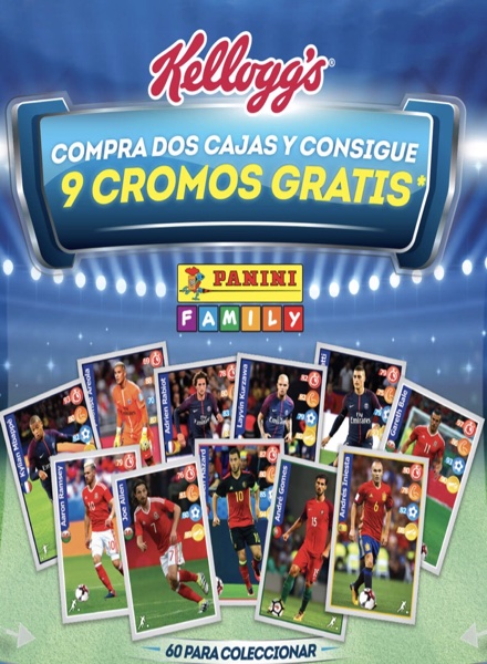 Colección Superestrellas del futbol de Kelloggs de Panini en ACABARAMOS.COM