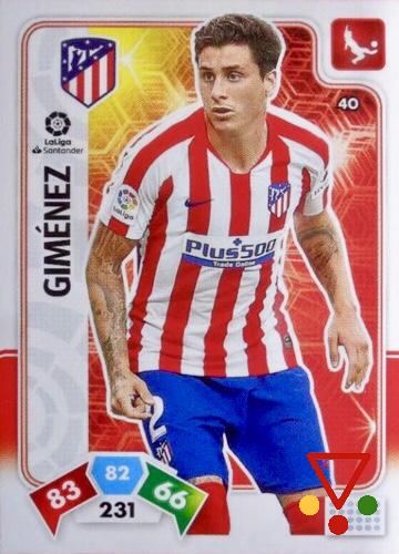 40 Giménez de la colección Adrenalyn XL Liga Santander 2019-20 en ACABARAMOS.COM
