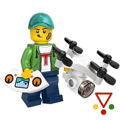 16 Chico del Dron de la colección Minifiguras LEGO Serie 20 (71027) en ACABARAMOS.COM