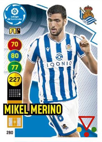 280 Mikel Merino de la colección Adrenalyn XL Liga Santander 2020-21 en ACABARAMOS.COM