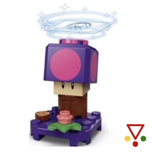 7 Champiñón venenoso de la colección Minifiguras LEGO Super Mario. Serie 2 (71386) en ACABARAMOS.COM