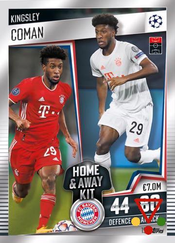 190 Kingsley Coman de la colección Match Attax 101 Season 2020-21 en ACABARAMOS.COM