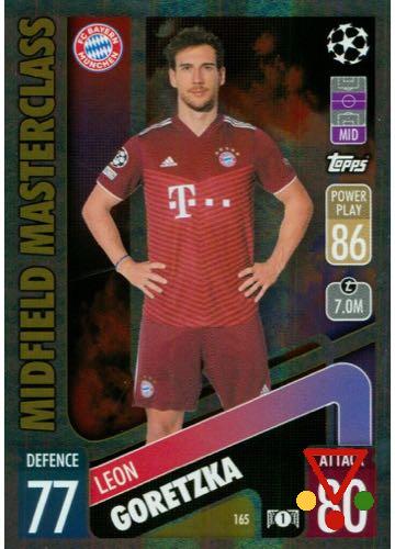 165 Leon Goretzka de la colección UEFA Champions League & Europa League 2021-22. Match Attax en ACABARAMOS.COM
