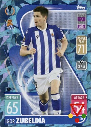 268c Igor Zubeldía de la colección UEFA Champions League & Europa League 2021-22. Match Attax en ACABARAMOS.COM