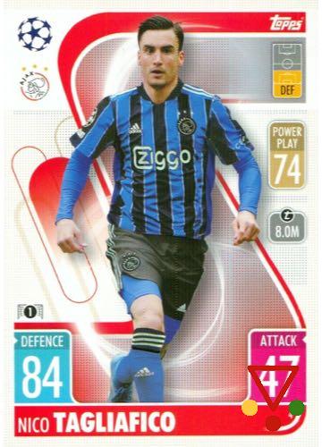 4 Nicolas Tagliafico de la colección UEFA Champions League & Europa League 2021-22. Match Attax en ACABARAMOS.COM