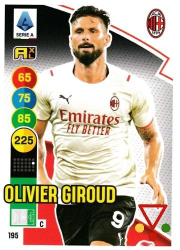 195 Olivier Giroud de la colección Calciatori Adrenalyn XL 2021-22 en ACABARAMOS.COM