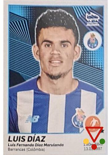 249 Luis Díaz de la colección Futebol 2021-22 Liga Bwin en ACABARAMOS.COM