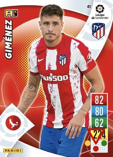 41 Giménez de la colección Adrenalyn XL Liga Santander 2021-22 en ACABARAMOS.COM