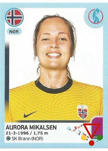 75 Aurora Mikalsen de la colección UEFA Womens Euro England 2022 en ACABARAMOS.COM