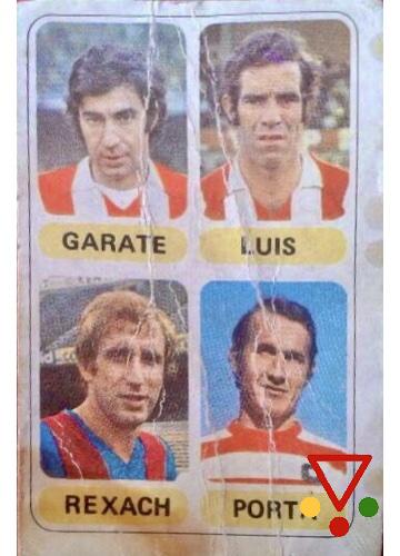 337 Gárate/Luis Aragones/Rexach/Porta de la colección Futbol en Accion 1977-1978 en ACABARAMOS.COM