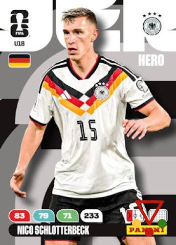 U18 Nico Schlotterbeck de la colección FIFA World Cup 2026. Adrenalyn XL en ACABARAMOS.COM