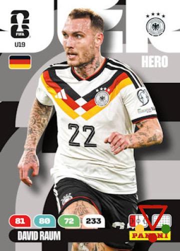 U19 David Raum de la colección FIFA World Cup 2026. Adrenalyn XL en ACABARAMOS.COM