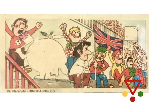 19 Hincha inglés de la colección Los naranjitos del mundial en ACABARAMOS.COM