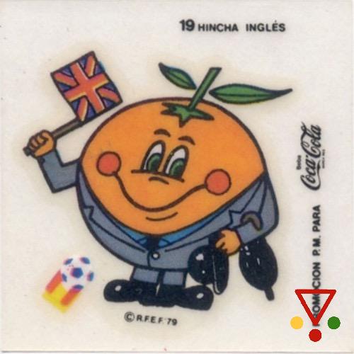 C19 Hincha inglés de la colección Los naranjitos del mundial en ACABARAMOS.COM