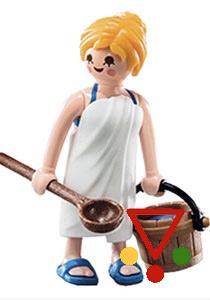 6 Chica de sauna de la colección Playmobil Figures 6841 Serie 10. Sobre rosa en ACABARAMOS.COM