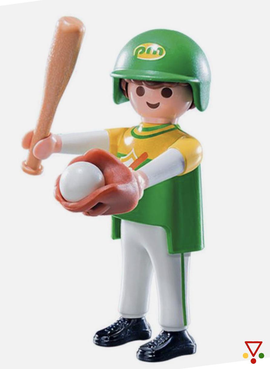 7 Jugador de beisbol de la colección Playmobil Figures 9241 Serie 12. Chicos en ACABARAMOS.COM