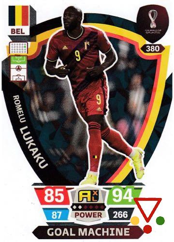 380 Romelu Lukaku de la colección FIFA World Cup Qatar 2022. Adrenalyn XL en ACABARAMOS.COM