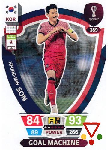 389 Heung-min Son de la colección FIFA World Cup Qatar 2022. Adrenalyn XL en ACABARAMOS.COM