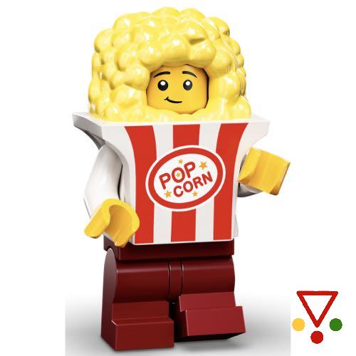 7 Chico con disfraz de palomitas de la colección Minifiguras LEGO Serie 23 (71034) en ACABARAMOS.COM