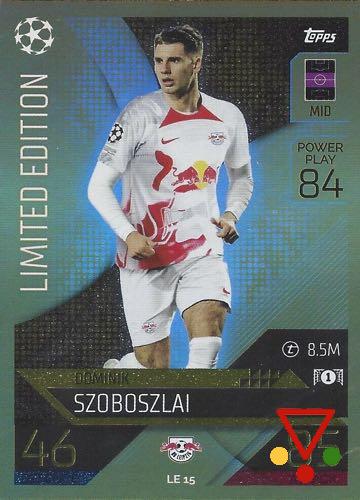 LE15 Dominik Szoboszlai de la colección UEFA Champions League & Europa League 2022-23. Match Attax en ACABARAMOS.COM