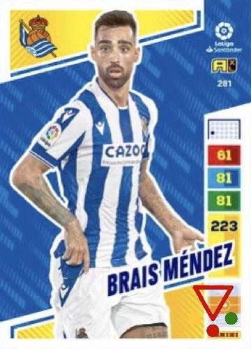 281 Brais Méndez de la colección Adrenalyn XL Liga Santander 2022-23 en ACABARAMOS.COM