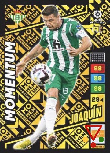 MOM-jo Joaquin de la colección Adrenalyn XL Liga Santander 2022-23 en ACABARAMOS.COM