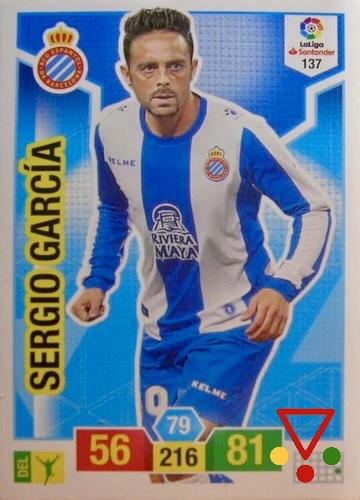 137 Sergio García de la colección Adrenalyn XL Liga Santander 2018-19 en ACABARAMOS.COM