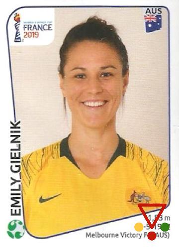 191 Emily Gielnik de la colección FIFA Womens World Cup France 2019 en ACABARAMOS.COM