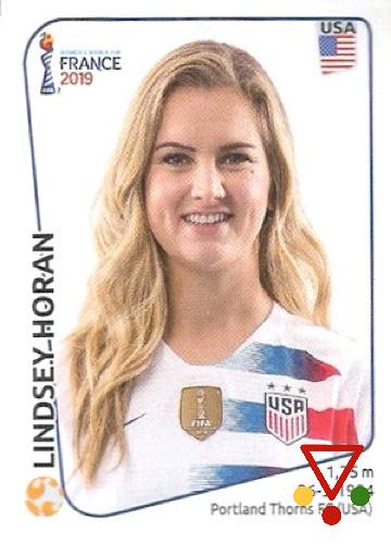 414 Lindsey Horan de la colección FIFA Womens World Cup France 2019 en ACABARAMOS.COM