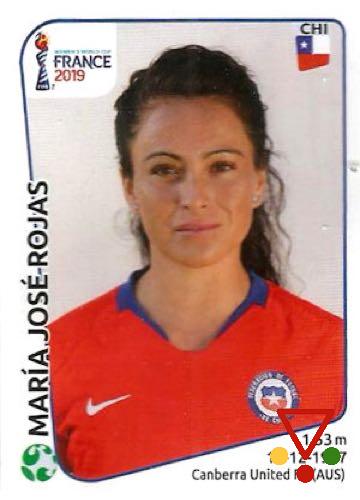 456 María José Rojas de la colección FIFA Womens World Cup France 2019 en ACABARAMOS.COM