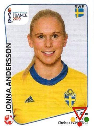 468 Jonna Andersson  de la colección FIFA Womens World Cup France 2019 en ACABARAMOS.COM