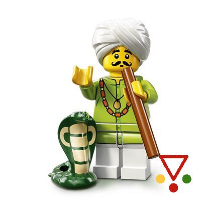 4 Encantador de Serpientes de la colección Minifiguras LEGO Serie 13 (71008) en ACABARAMOS.COM