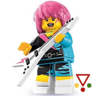 15 Rockera de la colección Minifiguras LEGO Serie 7 (8831) en ACABARAMOS.COM