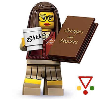 1 Bibliotecaria de la colección Minifiguras LEGO Serie 10 (71001) en ACABARAMOS.COM