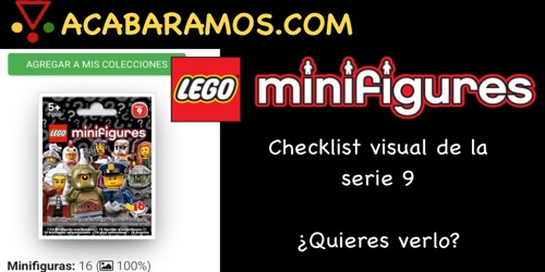 La colección Minifiguras LEGO Serie 9 (71000) en ACABARAMOS.COM